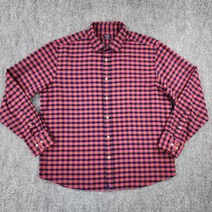 UNTUCKit Shirt Mens XL Red Plaid Flannel Regular Fit Long Sleeve Button Bricco
